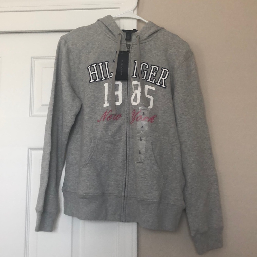 NWT Grey Tommy Hilfiger Hoodie